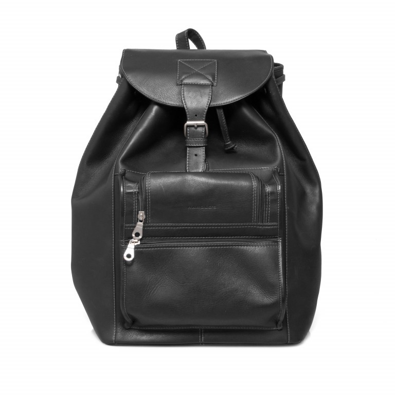 Rucksack Country L 452535 Leder Schwarz, Farbe: schwarz, Marke: Harolds, EAN: 4011766452510, Abmessungen in cm: 29x41x15, Bild 1 von 5