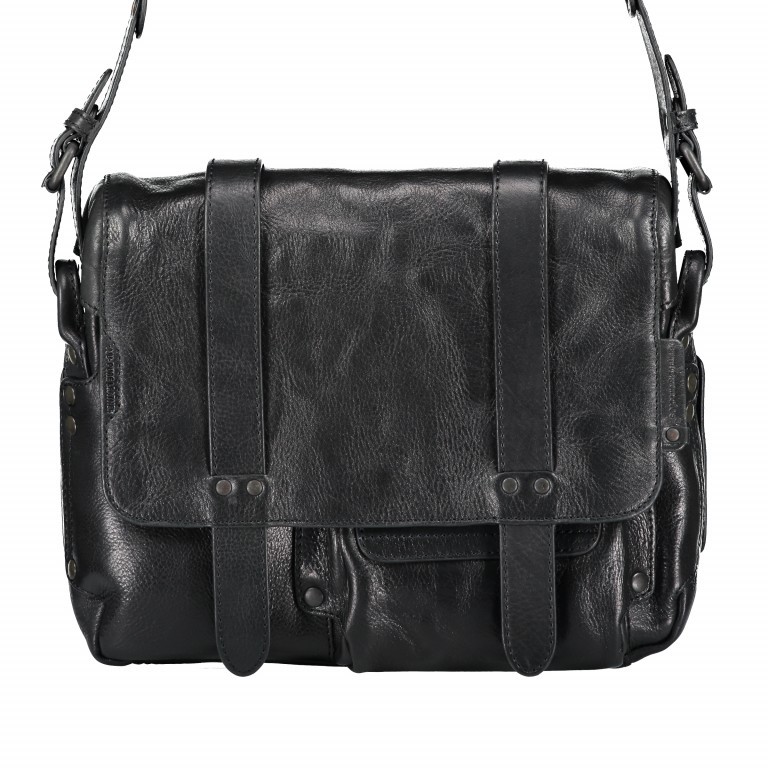 Kuriertasche Grandma's Luxury Club Miss Applepie Black Smoke, Farbe: schwarz, Marke: Aunts & Uncles, EAN: 4250394903401, Abmessungen in cm: 27x22x7, Bild 1 von 3