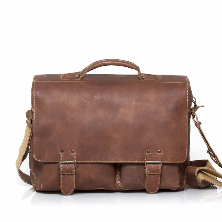 Aktentasche Hunter Jack Vintage Tan, Farbe: cognac, Marke: Aunts & Uncles, EAN: 4250394905245, Abmessungen in cm: 43x33x16.5, Bild 1 von 5