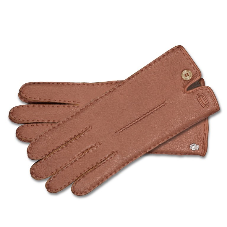 Handschuhe Damen Hirschleder Handnaht 8 Saddle Brown, Farbe: braun, Marke: Roeckl, EAN: 4053071154710, Bild 1 von 1