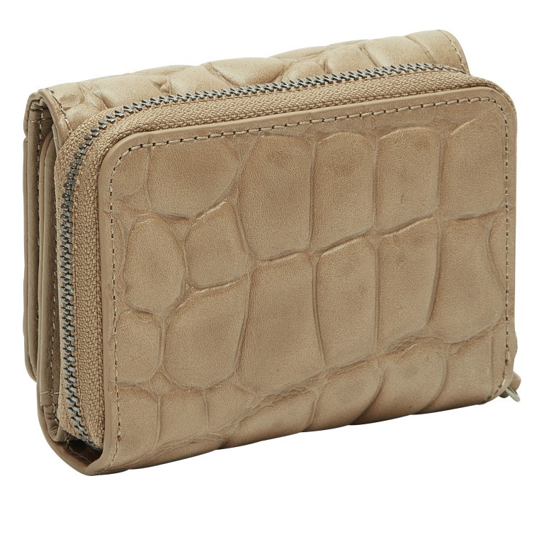 Geldbörse Waxy Kroko Pablita Wallet mit RFID-Schutz Dust, Farbe: taupe/khaki, Marke: Liebeskind Berlin, EAN: 4064657447720, Abmessungen in cm: 11x8.5x2.5, Bild 2 von 4