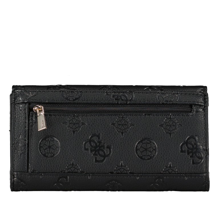 Geldbörse Helaina Black, Farbe: schwarz, Marke: Guess, EAN: 0190231603351, Abmessungen in cm: 19x11x3, Bild 3 von 4