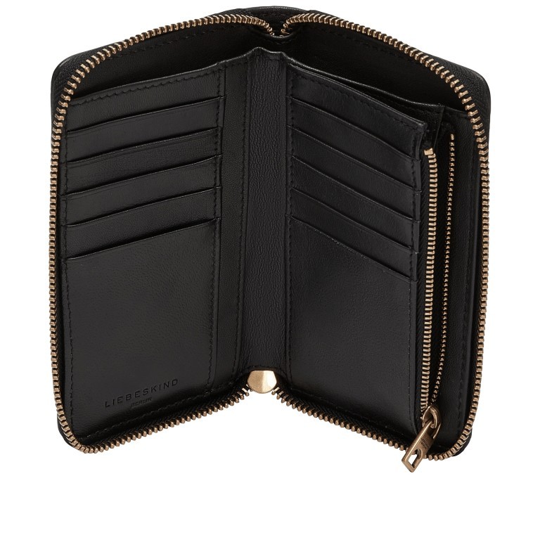 Geldbörse Tyra Frieda mit RFID-Schutz Black, Farbe: schwarz, Marke: Liebeskind Berlin, EAN: 4064657035781, Abmessungen in cm: 16x9.5x2, Bild 3 von 4