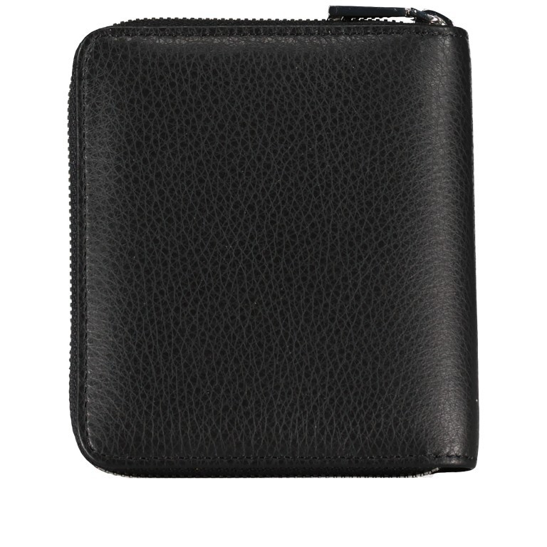 Geldbörse Dalia S mit Rundum-Reißverschluss Black Nickel, Farbe: schwarz, Marke: Abro, EAN: 4061724929639, Abmessungen in cm: 11x14x2, Bild 3 von 4
