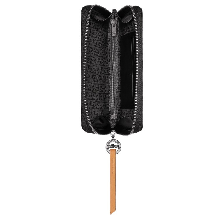 Geldbörse Le Pliage City Schwarz, Farbe: schwarz, Marke: Longchamp, EAN: 3597922215348, Abmessungen in cm: 16x10.5x2, Bild 3 von 3