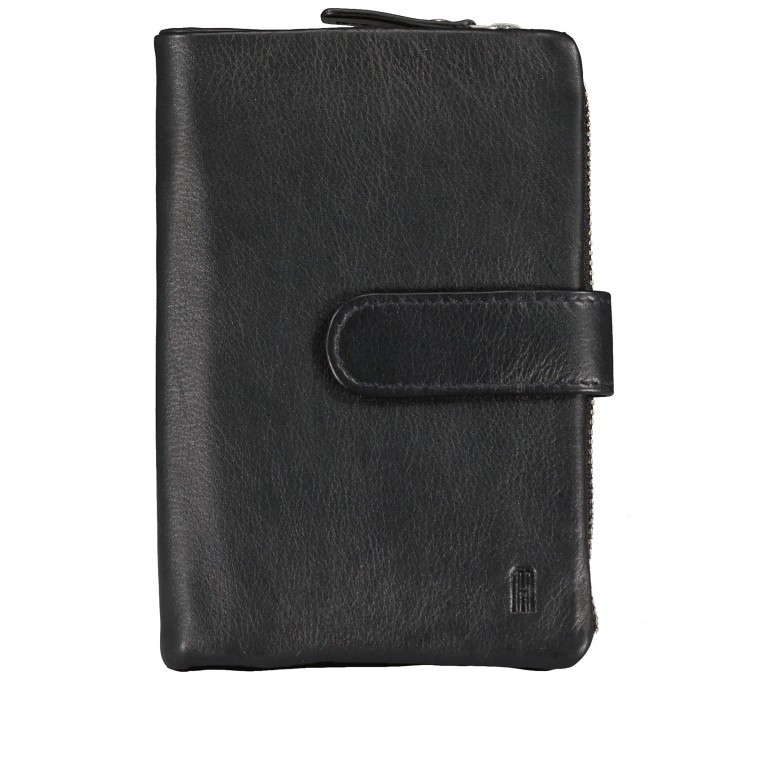 Geldbörse Nappa mit RFID-Schutz, Farbe: schwarz, blau/petrol, rot/weinrot, flieder/lila, rosa/pink, beige, Marke: Hausfelder Manufaktur, Abmessungen in cm: 10x14.5x2, Bild 1 von 5