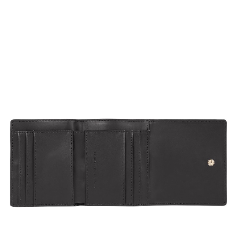 Geldbörse Plush Small Flap Wallet Black, Farbe: schwarz, Marke: Tommy Hilfiger, EAN: 8720642620191, Abmessungen in cm: 11x9.5x3, Bild 3 von 3