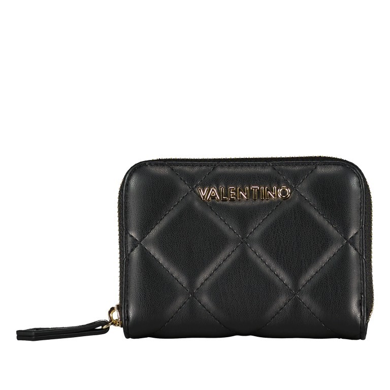 Geldbörse Ocarina, Farbe: schwarz, beige, Marke: Valentino Bags, Abmessungen in cm: 13x9.5x2.5, Bild 1 von 4
