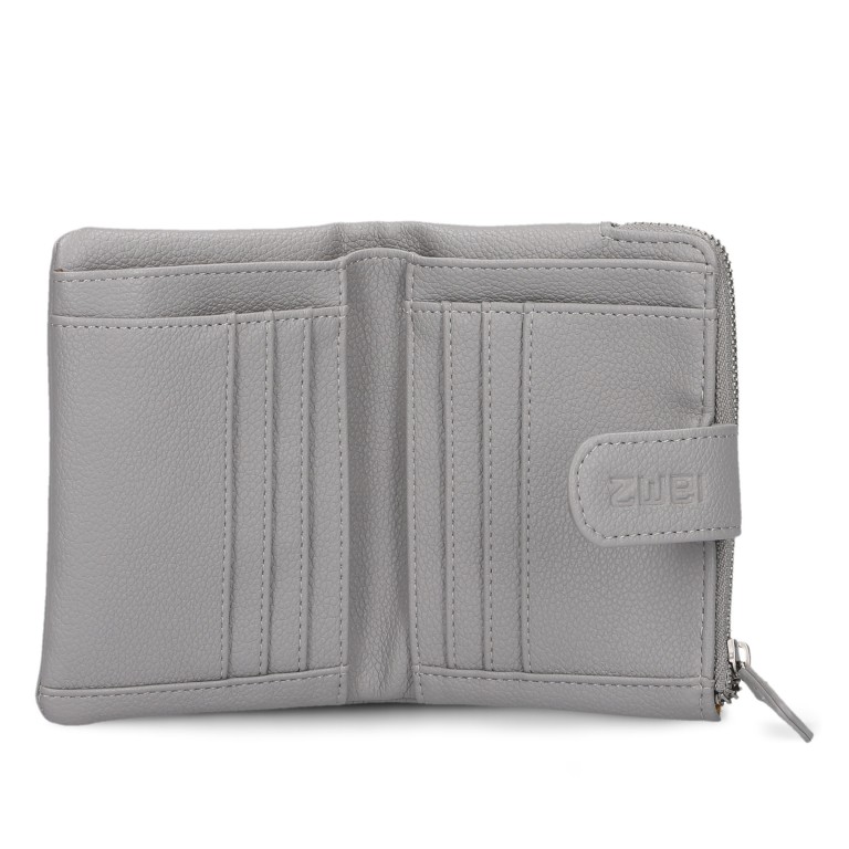 Geldbörse Mademoiselle MW5, Farbe: schwarz, anthrazit, grau, blau/petrol, braun, taupe/khaki, rot/weinrot, beige, metallic, Marke: Zwei, Abmessungen in cm: 10x13x3, Bild 4 von 6