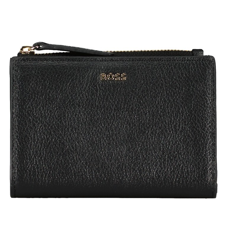 Geldbörse Alyce Flap Wallet, Farbe: schwarz, cognac, weiß, Marke: Boss, Abmessungen in cm: 12.5x9x2, Bild 1 von 4