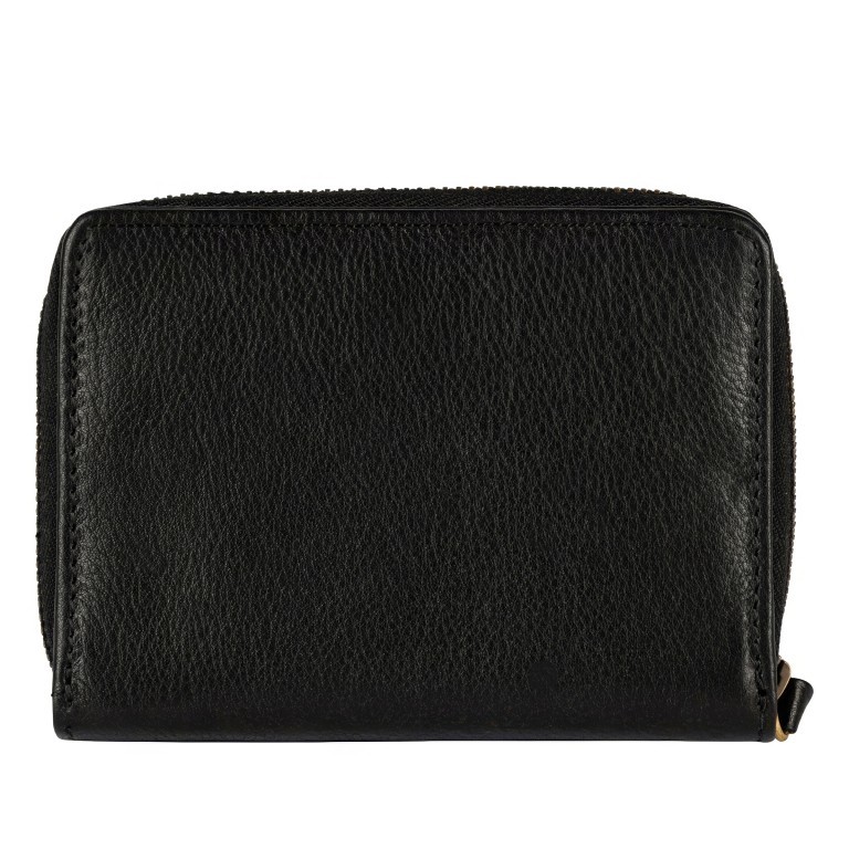 Geldbörse Finja Double Flap Wallet mit RFID-Schutz, Farbe: schwarz, cognac, Marke: Flanigan, Abmessungen in cm: 12.5x9.5x2.7, Bild 3 von 6