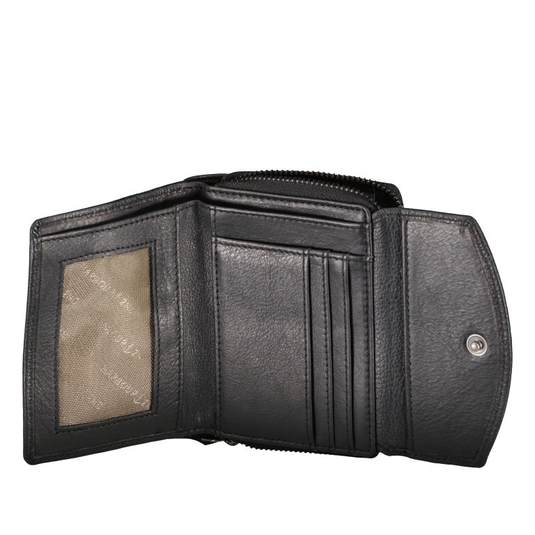 Geldbörse Just-Pure Ilona SL-13983, Farbe: anthrazit, blau/petrol, taupe/khaki, beige, Marke: Harbour 2nd, Abmessungen in cm: 12.5x9.5x3, Bild 4 von 5