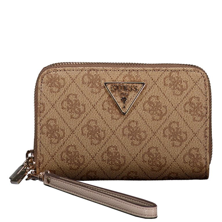 Geldbörse Laurel 4G-Logo, Farbe: anthrazit, cognac, Marke: Guess, Abmessungen in cm: 15x10x3.5, Bild 1 von 6
