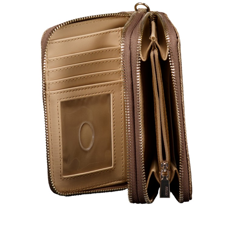 Geldbörse Laurel 4G-Logo, Farbe: anthrazit, cognac, Marke: Guess, Abmessungen in cm: 15x10x3.5, Bild 5 von 6