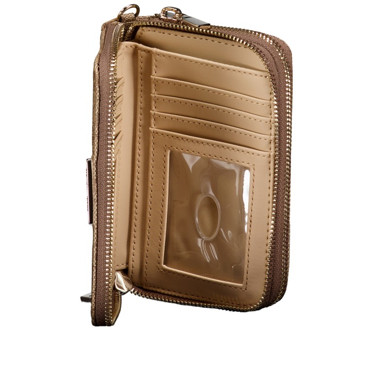 Geldbörse Laurel 4G-Logo, Farbe: anthrazit, cognac, Marke: Guess, Abmessungen in cm: 15x10x3.5, Bild 6 von 6
