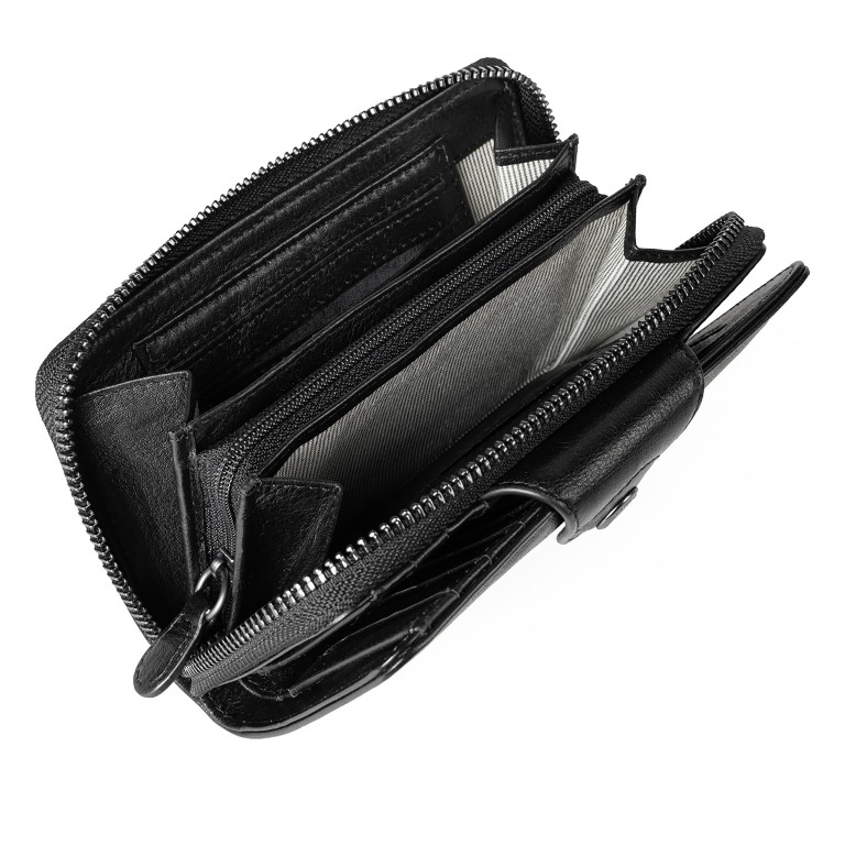 Geldbörse Grandma's Luxury Club Francis mit RFID-Schutz, Farbe: schwarz, grau, blau/petrol, cognac, beige, Marke: Aunts & Uncles, Abmessungen in cm: 15x9.5x2.5, Bild 4 von 7