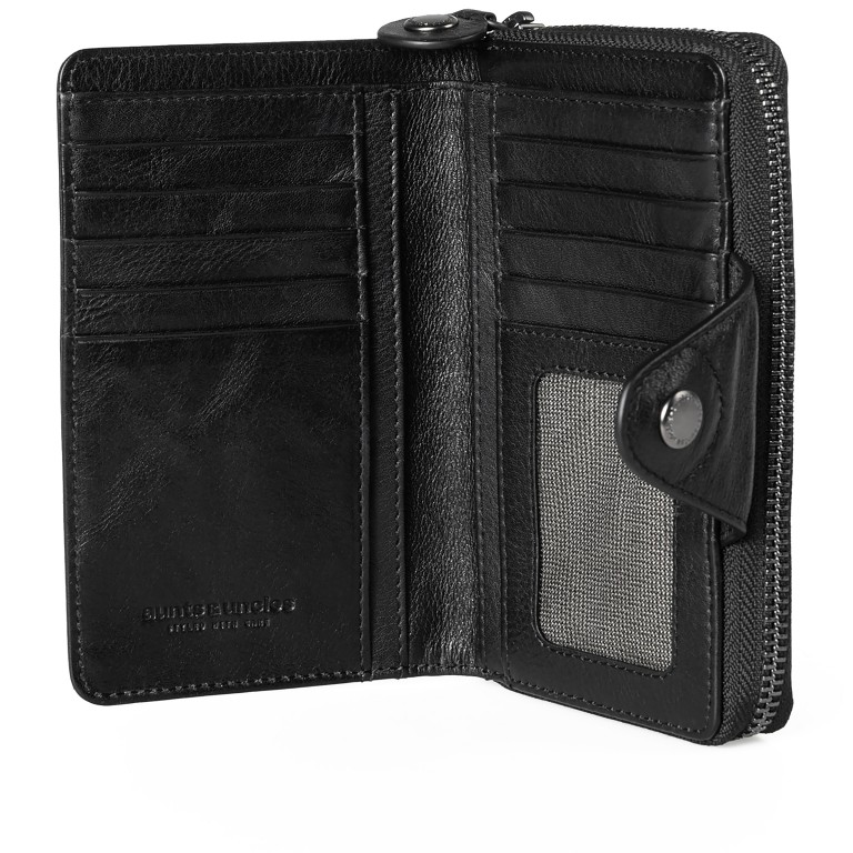 Geldbörse Grandma's Luxury Club Francis mit RFID-Schutz, Farbe: schwarz, grau, blau/petrol, cognac, beige, Marke: Aunts & Uncles, Abmessungen in cm: 15x9.5x2.5, Bild 6 von 7