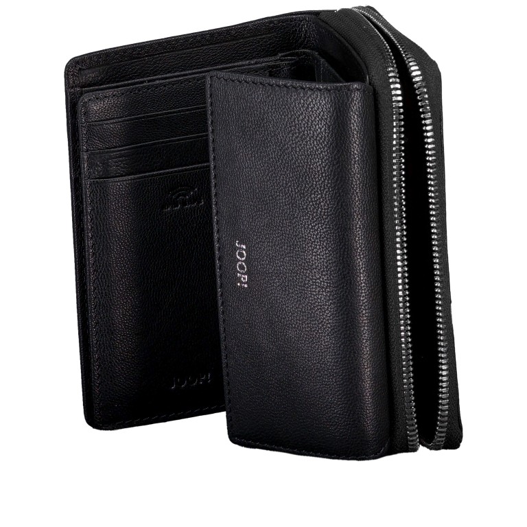 Geldbörse Lantea Martha MH15FZ, Farbe: schwarz, grau, blau/petrol, cognac, rot/weinrot, rosa/pink, Marke: Joop!, Abmessungen in cm: 13.5x9.5x4, Bild 4 von 5