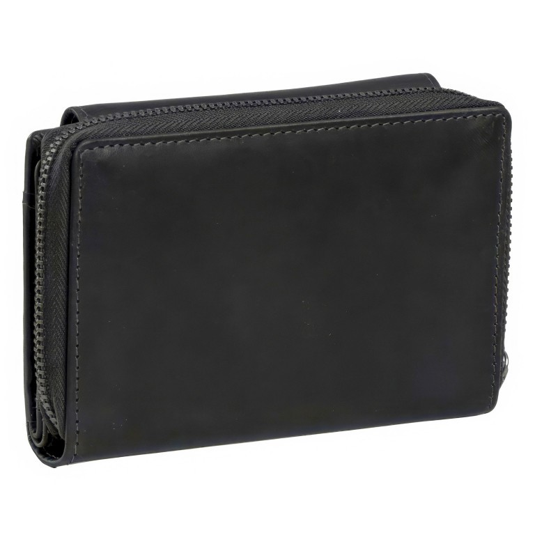 Geldbörse Ascot mit RFID-Schutz, Farbe: schwarz, cognac, Marke: The Chesterfield Brand, Abmessungen in cm: 13.5x9x3, Bild 2 von 5
