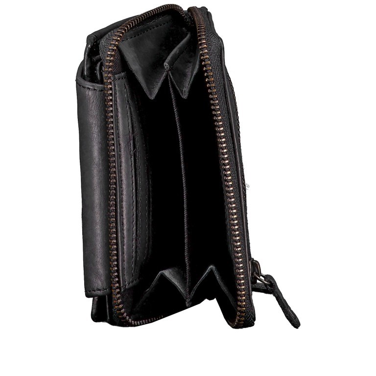 Geldbörse Anchor-Love Lilian SL-14502 mit RFID-Schutz, Farbe: anthrazit, blau/petrol, cognac, Marke: Harbour 2nd, Abmessungen in cm: 13x9.5x3.5, Bild 6 von 6