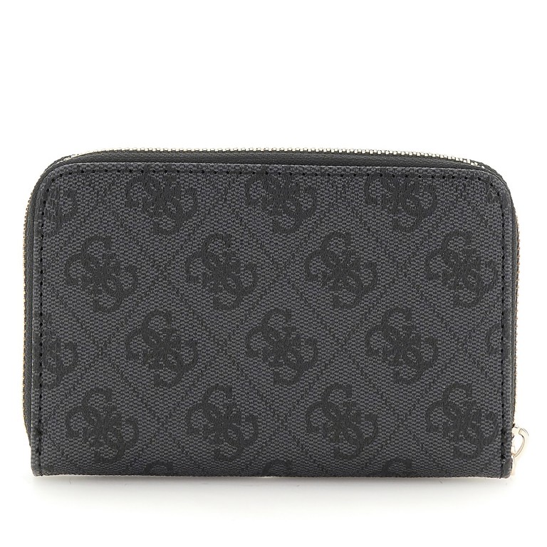 Geldbörse Laurel 4G-Logo, Farbe: anthrazit, cognac, Marke: Guess, Abmessungen in cm: 14.2x9.5x2.3, Bild 2 von 3