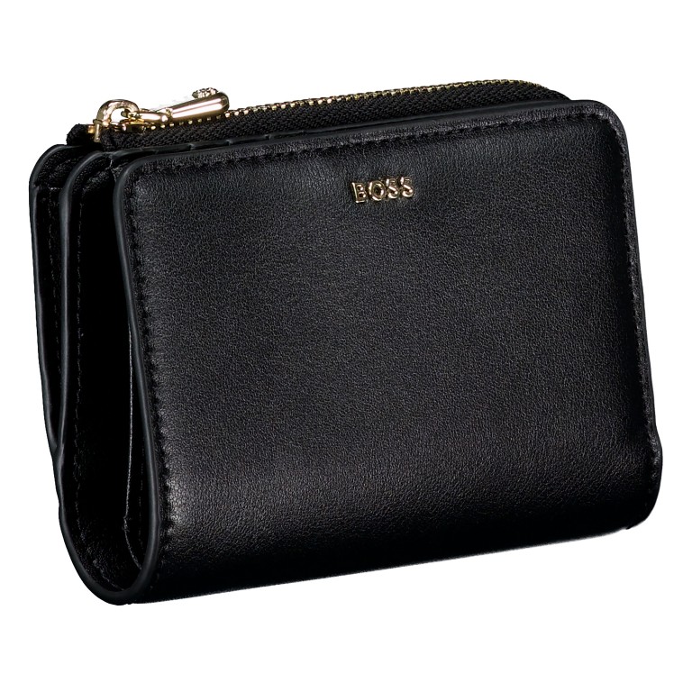 Geldbörse Numah Small Wallet, Farbe: schwarz, rot/weinrot, Marke: BOSS, Abmessungen in cm: 13x9.5x3, Bild 2 von 4