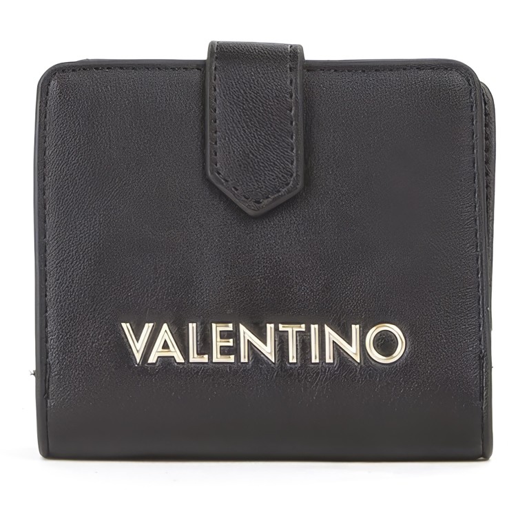 Geldbörse Fosca Relove Recycle, Farbe: schwarz, beige, Marke: Valentino Bags, Abmessungen in cm: 11.1x9.5x3, Bild 1 von 4
