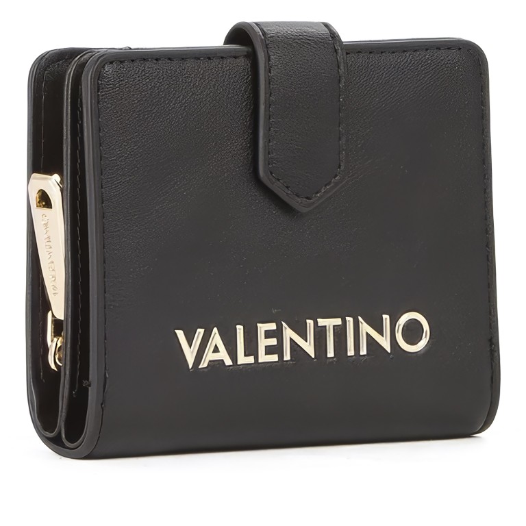 Geldbörse Fosca Relove Recycle, Farbe: schwarz, beige, Marke: Valentino Bags, Abmessungen in cm: 11.1x9.5x3, Bild 2 von 4