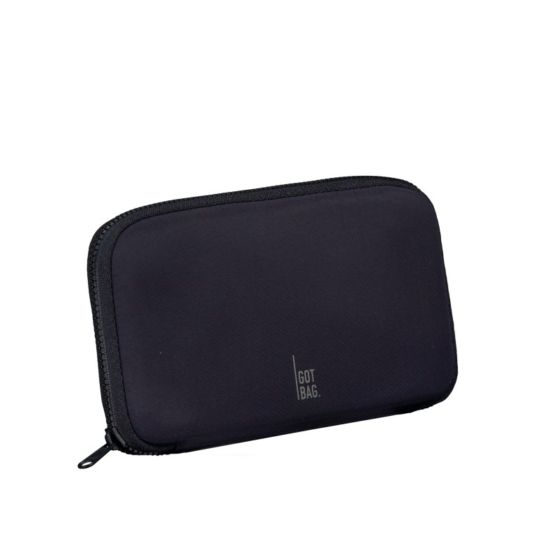 Geldbörse Wallet02, Farbe: schwarz, taupe/khaki, Marke: Got Bag, Abmessungen in cm: 18.5x10.5x2, Bild 2 von 4