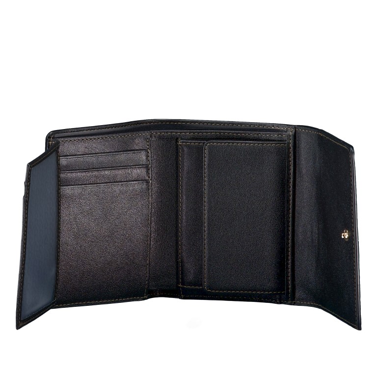 Geldbörse Deborah mit RFID-Schutz, Farbe: schwarz, rot/weinrot, Marke: AIGNER, Abmessungen in cm: 12x9.5x2, Bild 5 von 5