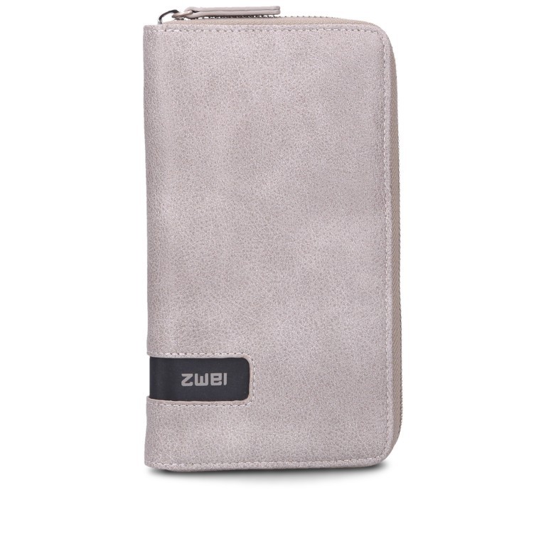 Geldbörse Mademoiselle Wallet MW2, Farbe: schwarz, anthrazit, grau, blau/petrol, braun, cognac, taupe/khaki, grün/oliv, rot/weinrot, rosa/pink, beige, Marke: Zwei, Abmessungen in cm: 19.5x10x3, Bild 1 von 5