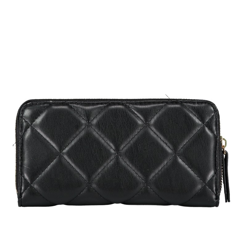 Geldbörse Ocarina, Farbe: schwarz, grün/oliv, beige, Marke: Valentino Bags, Abmessungen in cm: 19x10x2, Bild 2 von 3