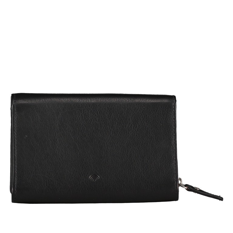 Geldbörse Nappa mit RFID-Schutz, Farbe: schwarz, blau/petrol, rot/weinrot, Marke: Hausfelder Manufaktur, Abmessungen in cm: 15x10x3, Bild 3 von 4