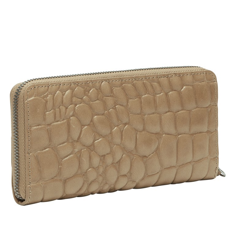 Geldbörse Waxy Kroko Gigi Wallet mit RFID-Schutz Dust, Farbe: taupe/khaki, Marke: Liebeskind Berlin, EAN: 4064657447461, Abmessungen in cm: 19x9.5x2.5, Bild 2 von 4