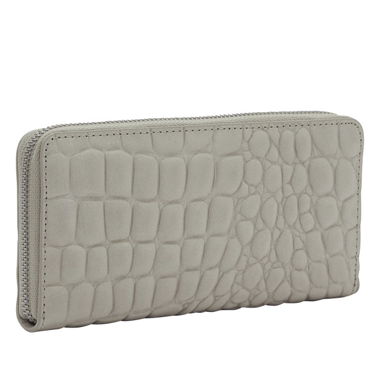 Geldbörse Waxy Kroko Gigi Wallet mit RFID-Schutz Titan, Farbe: grau, Marke: Liebeskind Berlin, EAN: 4064657015943, Abmessungen in cm: 19x9.5x2.5, Bild 2 von 4