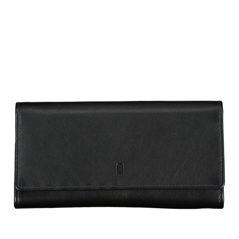 Geldbörse Nappa mit RFID-Schutz, Farbe: schwarz, blau/petrol, rot/weinrot, rosa/pink, beige, Marke: Hausfelder Manufaktur, Abmessungen in cm: 19x10.5x3, Bild 1 von 4