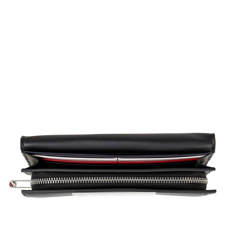 Geldbörse Element Large Flap Wallet Black, Farbe: schwarz, Marke: Tommy Hilfiger, EAN: 8720117922812, Abmessungen in cm: 19x10x3.5, Bild 3 von 4