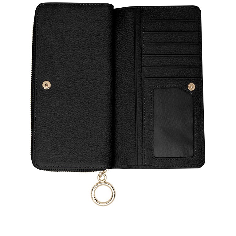 Geldbörse Zita 156-062 Black, Farbe: schwarz, Marke: AIGNER, EAN: 4055539422775, Abmessungen in cm: 19.5x9.5x2.5, Bild 2 von 2