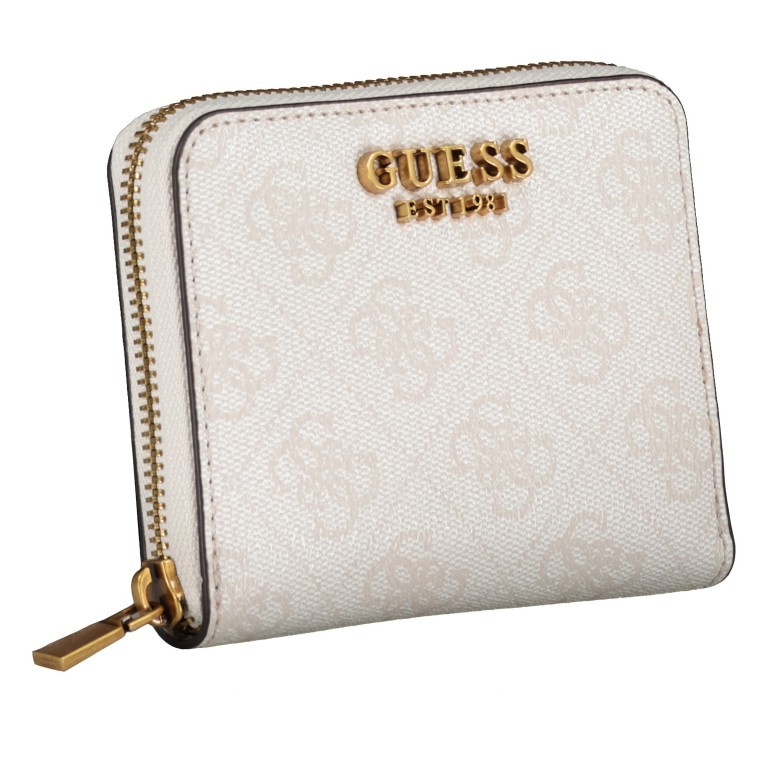 Geldbörse Ginevra Logo Stone, Farbe: beige, Marke: Guess, EAN: 0190231673330, Abmessungen in cm: 11x9.5x2, Bild 2 von 4