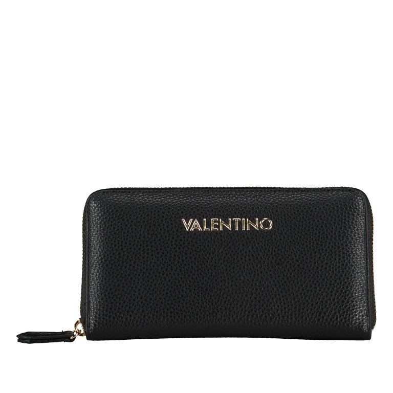 Geldbörse Brixton, Farbe: schwarz, braun, cognac, taupe/khaki, rot/weinrot, beige, weiß, Marke: Valentino Bags, Abmessungen in cm: 19x10x2.5, Bild 1 von 4