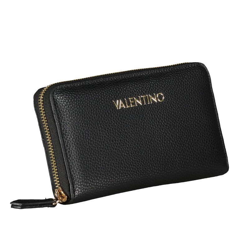 Geldbörse Brixton, Farbe: schwarz, beige, Marke: Valentino Bags, Abmessungen in cm: 19x10x2.5, Bild 2 von 4