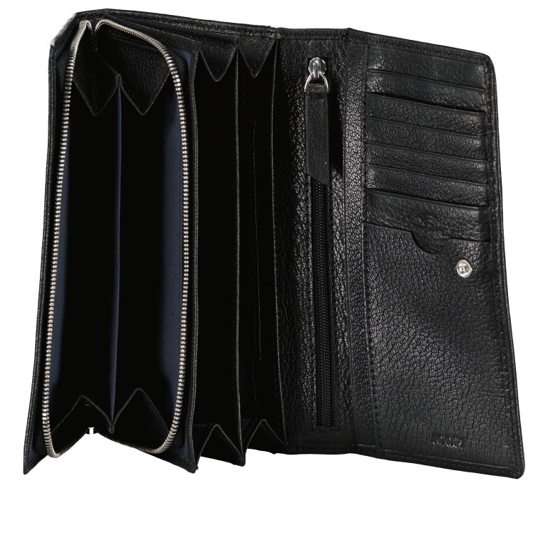 Geldbörse Lantea Europa LH11F, Farbe: schwarz, grau, blau/petrol, braun, cognac, grün/oliv, rot/weinrot, rosa/pink, orange, Marke: Joop!, Abmessungen in cm: 18x10x3, Bild 4 von 4