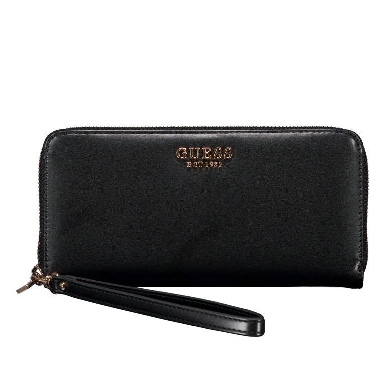 Geldbörse Laurel, Farbe: schwarz, beige, Marke: Guess, Abmessungen in cm: 20.5x10.2x3, Bild 1 von 5