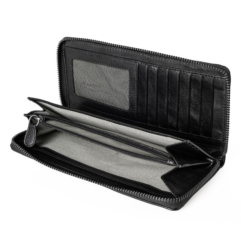 Geldbörse Grandma's Luxury Club Cynthia mit RFID-Schutz, Farbe: schwarz, grau, blau/petrol, cognac, beige, Marke: Aunts & Uncles, Abmessungen in cm: 20x10x2, Bild 5 von 6