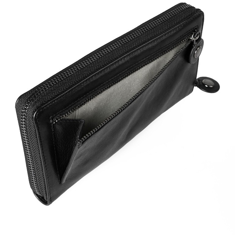 Geldbörse Grandma's Luxury Club Cynthia mit RFID-Schutz, Farbe: schwarz, grau, blau/petrol, cognac, beige, Marke: Aunts & Uncles, Abmessungen in cm: 20x10x2, Bild 6 von 6