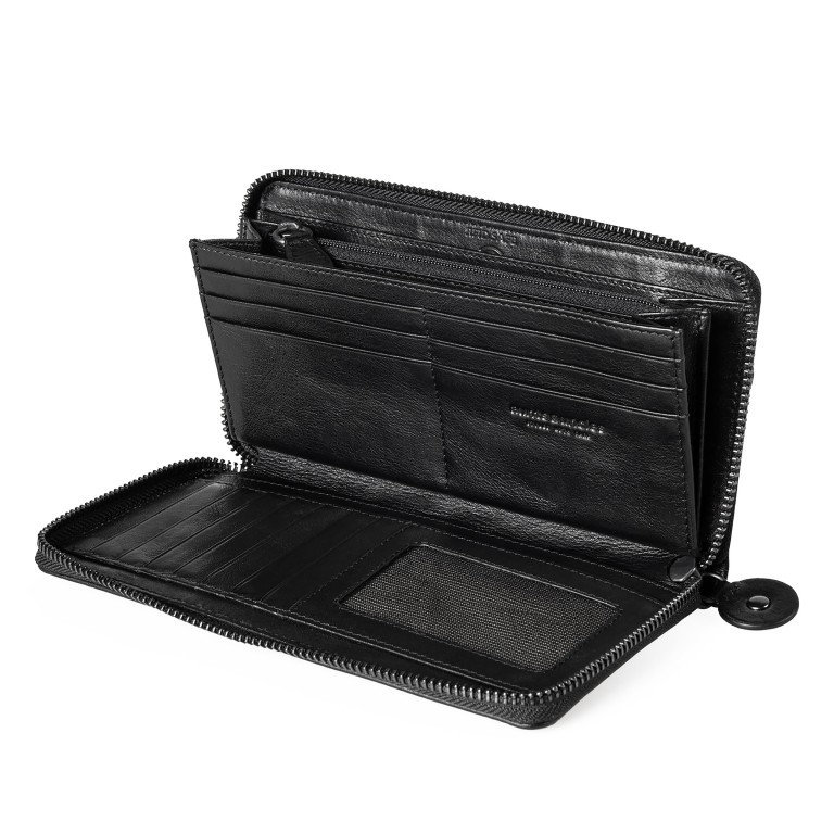 Geldbörse Grandma's Luxury Club Cynthia mit RFID-Schutz, Farbe: schwarz, grau, blau/petrol, cognac, beige, Marke: Aunts & Uncles, Abmessungen in cm: 20x10x2, Bild 4 von 6