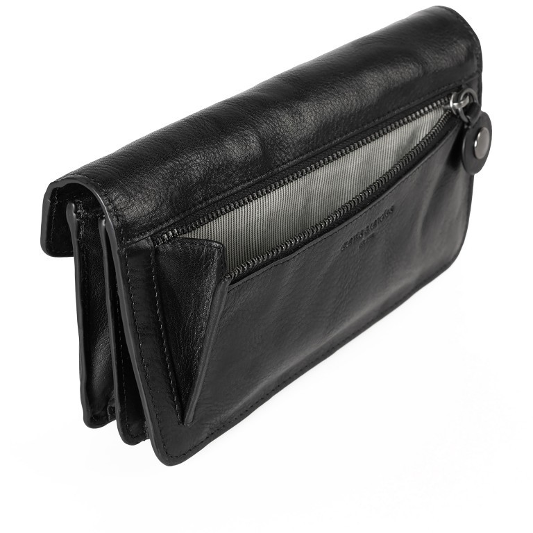 Geldbörse Grandma's Luxury Club Charlene mit RFID-Schutz, Farbe: schwarz, blau/petrol, cognac, beige, Marke: Aunts & Uncles, Abmessungen in cm: 19.5x11x2.5, Bild 6 von 6
