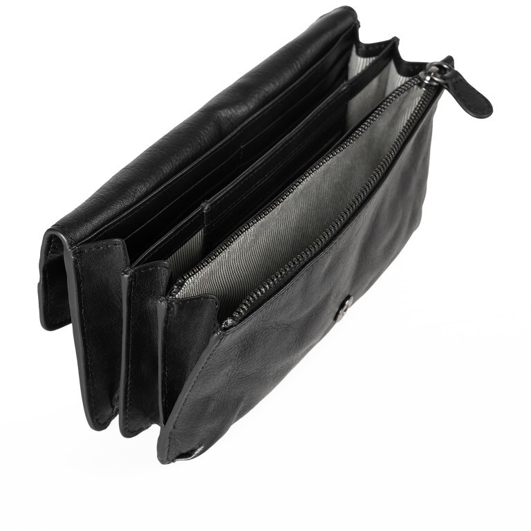 Geldbörse Grandma's Luxury Club Charlene mit RFID-Schutz, Farbe: schwarz, blau/petrol, cognac, beige, Marke: Aunts & Uncles, Abmessungen in cm: 19.5x11x2.5, Bild 5 von 6