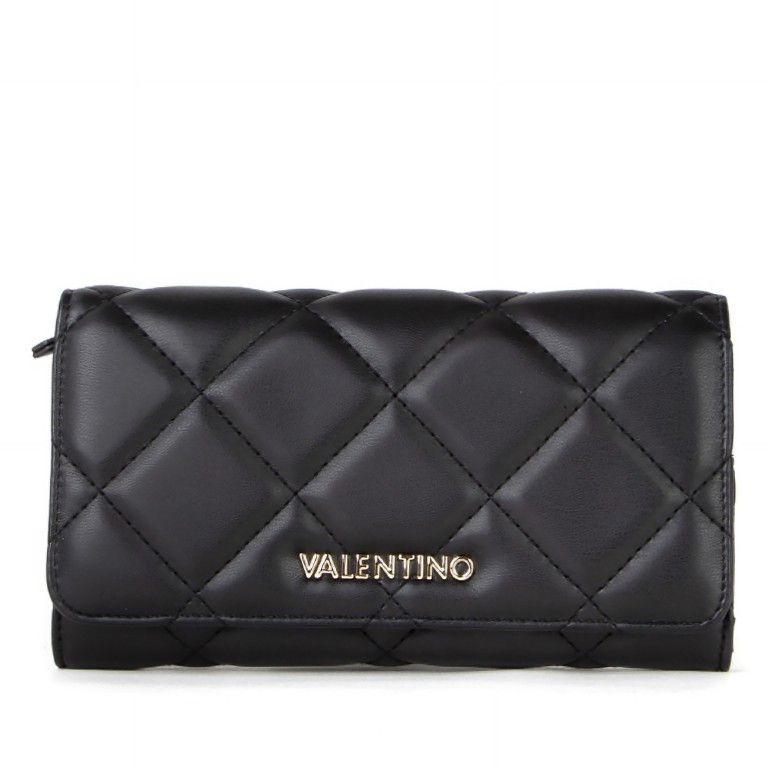 Geldbörse Ocarina Relove Recycle, Farbe: schwarz, beige, Marke: Valentino Bags, Abmessungen in cm: 19.5x10.5x3, Bild 1 von 4
