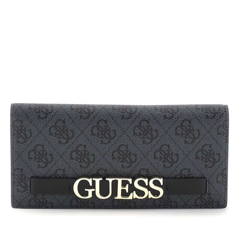 Geldbörse Zamira, Farbe: anthrazit, cognac, Marke: Guess, Abmessungen in cm: 19x9x1.5, Bild 1 von 3